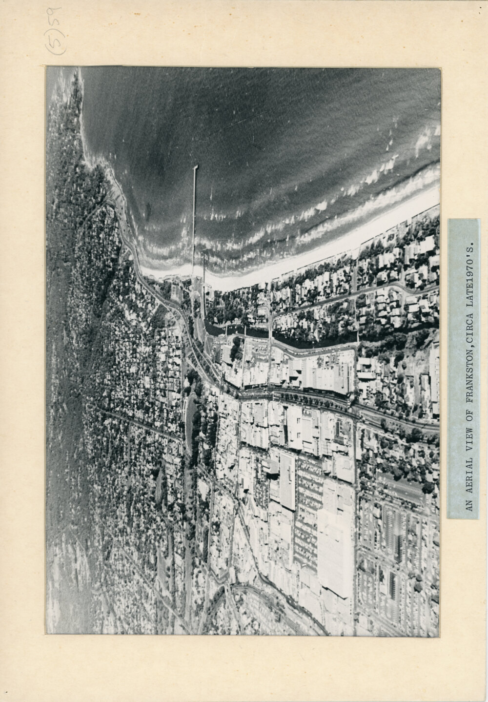 An aerial view of Frankston circa late 1970's 