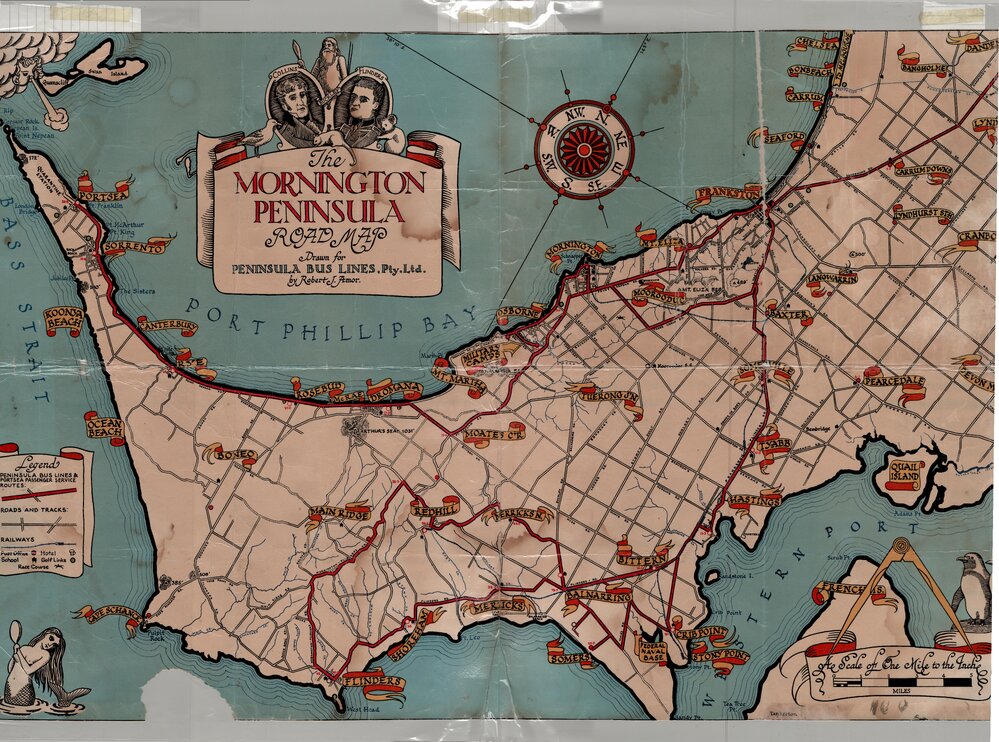 The Mornington Peninsula road map : drawn for Peninsula Bus Lines, Pty. Ltd