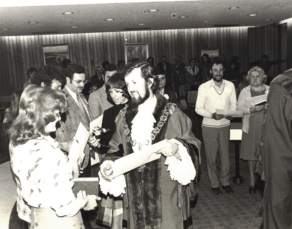 Cr. Geoff Eastwood, Mayor 1975-76