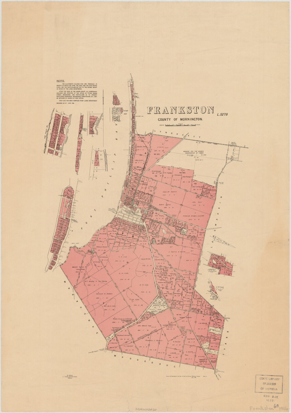 Frankston, County of Mornington, 1946