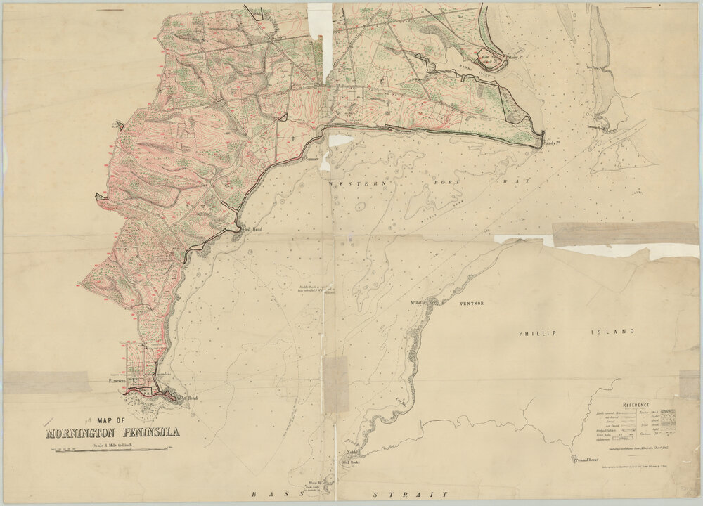 Map of Mornington Peninsula, [1891?]: Map 2 of 2