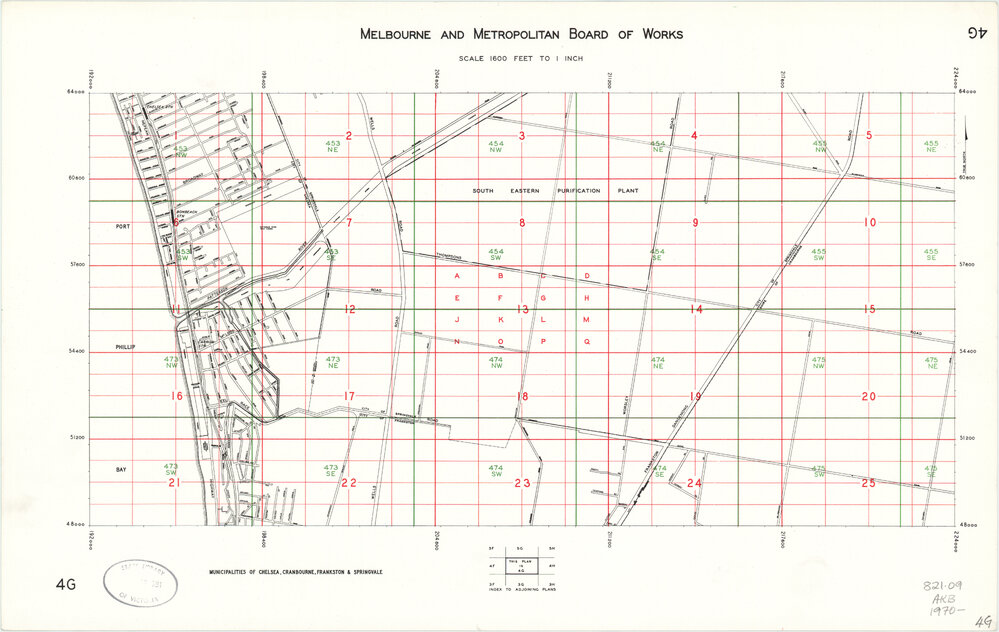 Melbourne and Metropolitan Board of Works: municipalities of Chelsea, Cranbourne, Frankston &amp; Springvale