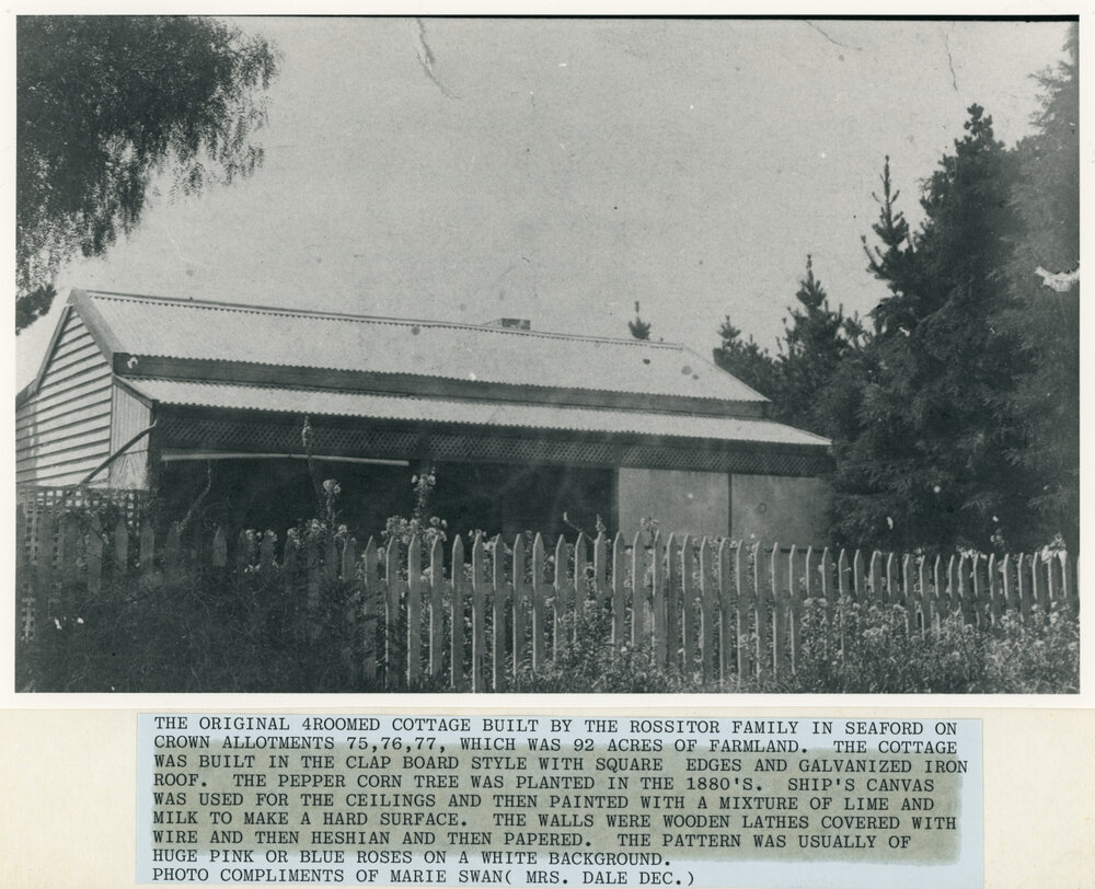 Rossitor family cottage in Seaford 