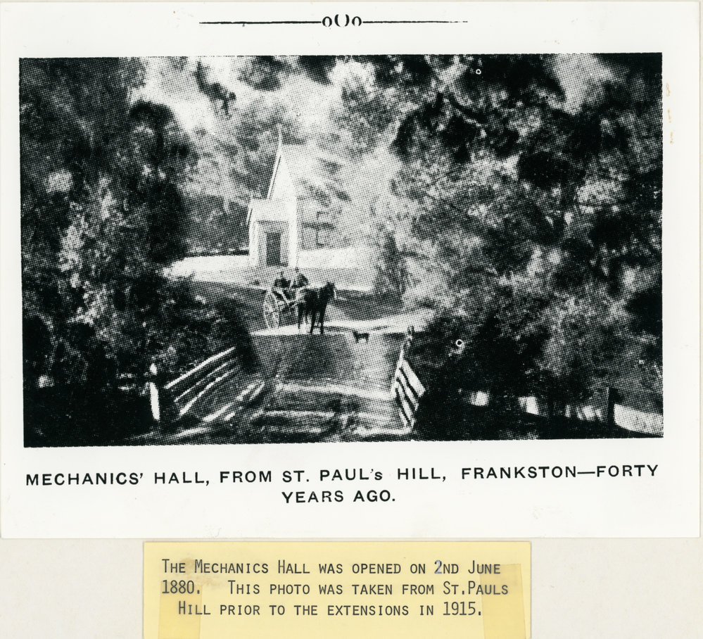 Mechanics' Hall, Frankston early 1900's 