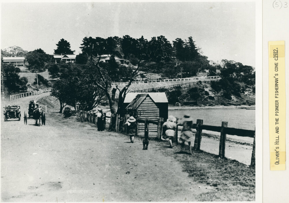 Oliver's Hill and the Pioneer Fisherman's Cove, circa 1912 Heritage