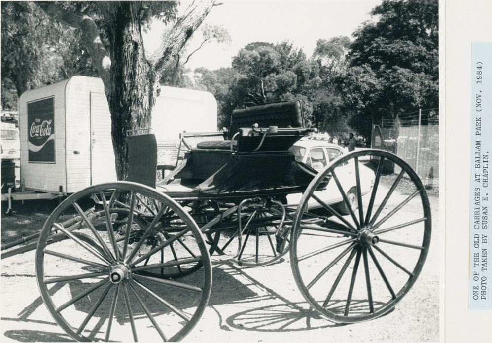 Old horse drawn carriage at Ballam Park 