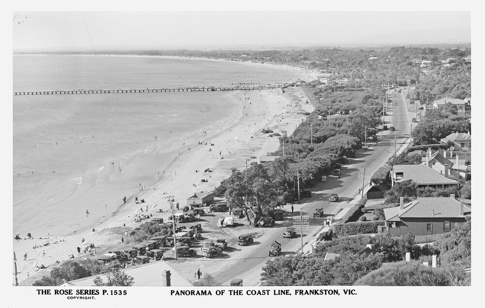 Panorama of the coast line, Frankston