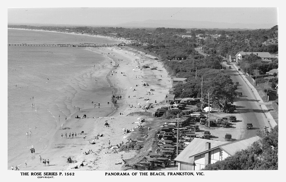 Panorama of the beach, Frankston
