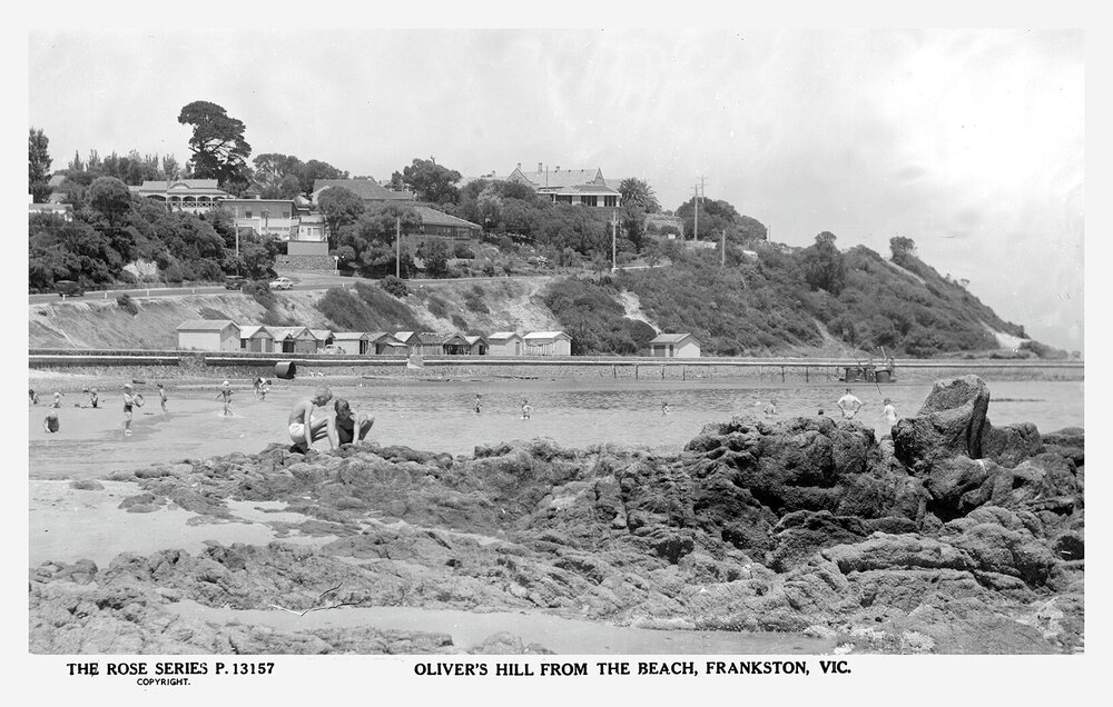 Oliver's Hill from the beach, Frankston