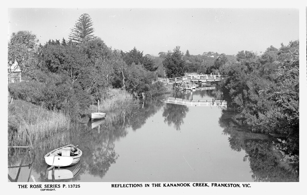 Reflections in the Kananook Creek, Frankston