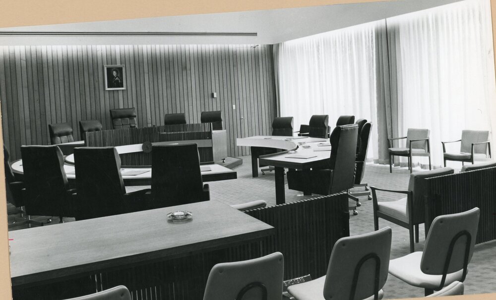 Inside the new Council Chambers