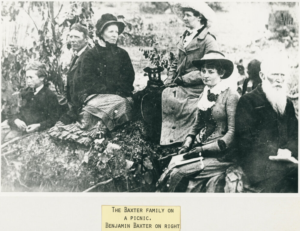Benjamin Baxter and family on a picnic, circa 1900-1910