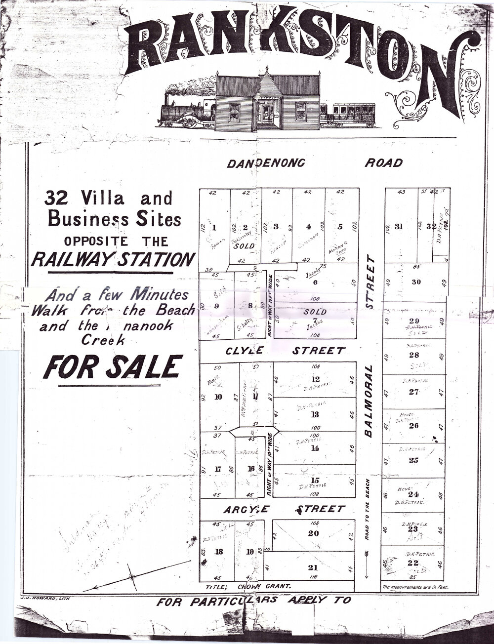 Frankston: 32 Villa and Business Sites opposite the Railway Station
