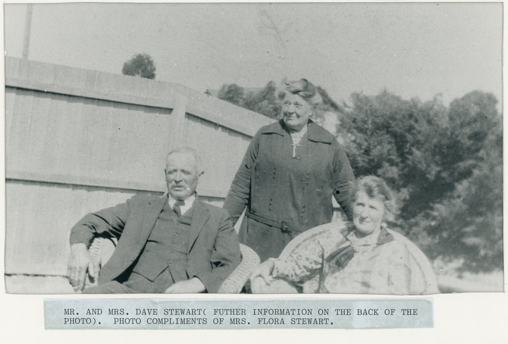 Mr. and Mrs. Dave Stewart and Mrs Stewarts' sister Mrs Cochrane 