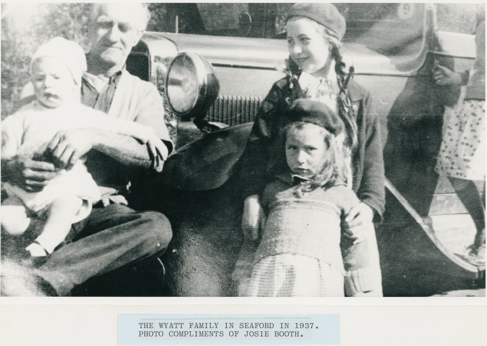 The Wyatt family in Seaford in 1937 