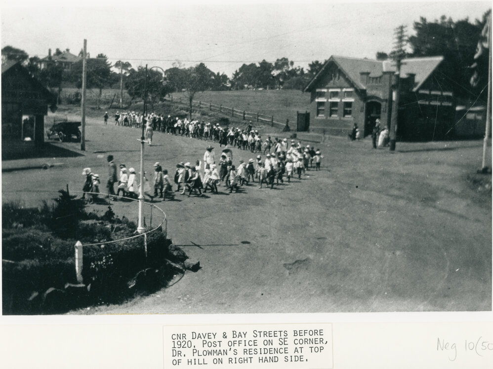 Corner of Davey and Bay Streets before 1920 