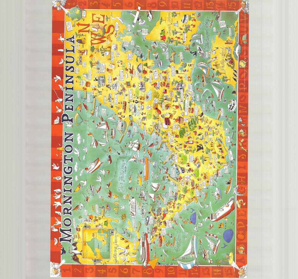 The Mornington Peninsula tourist map
