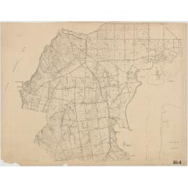 Contour plan of portion of Mornington Peninsula