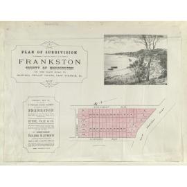 Plan of subdivision, Frankston 1881