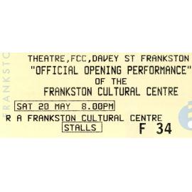 146 Construction of Frankston Cultural Centre (renamed the Frankston Arts Centre and Library)