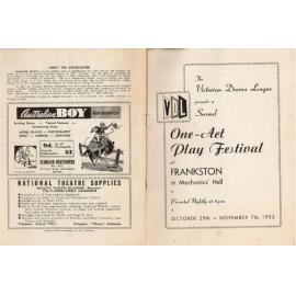 One Act Play Festival (2nd) - Victorian Drama League