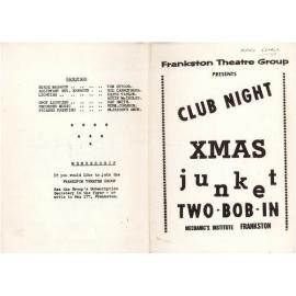 Club Night Xmas Junket Two-Bob-In - Frankston Theatre Group