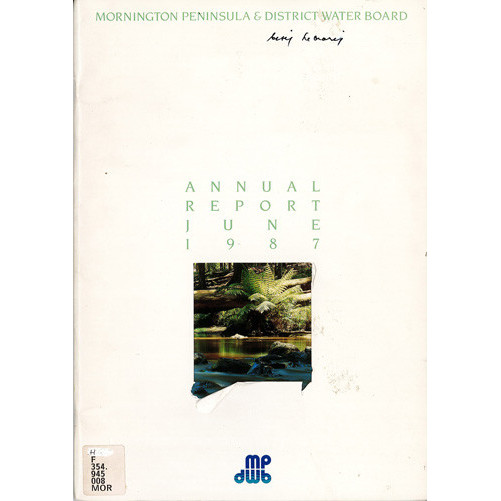 Annual report, June 1987 