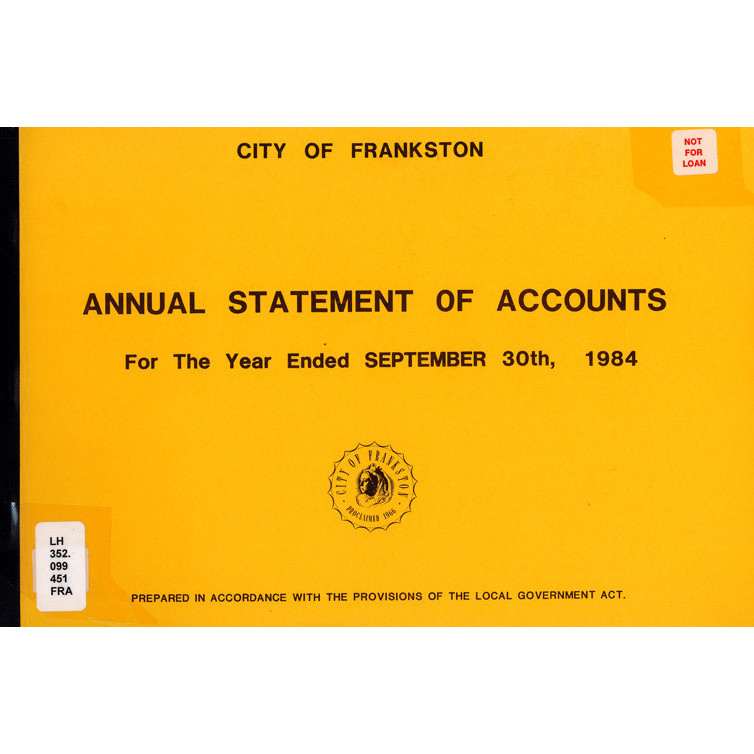 Annual statement of accounts
