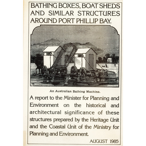 Bathing boxes, boat sheds and similar structures around Port Phillip Bay 