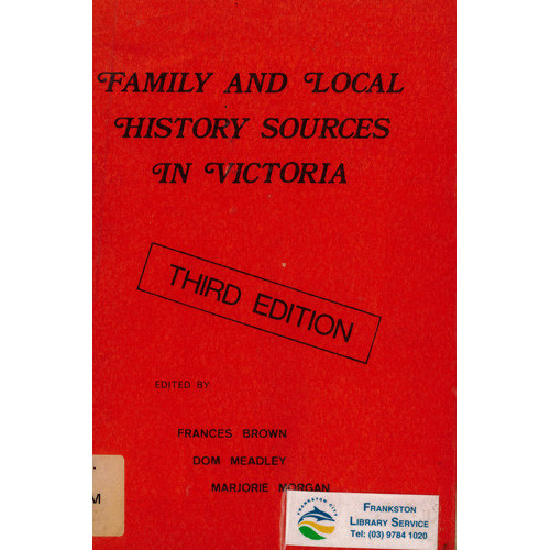 Family and local history sources in Victoria 