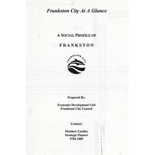 Frankston City at a glance : a social profile of Frankston 