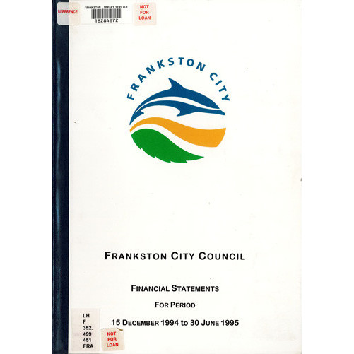 Frankston City Council financial statements for period 15 December 1994 to 30 June 1995