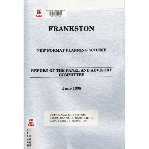 Frankston new format planning scheme : report 