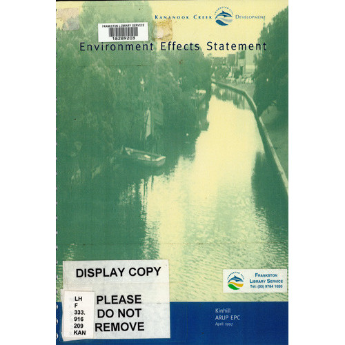 Kananook Creek development : environment effects statement 