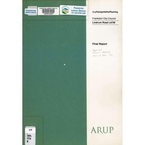 Lindrum Road LATM : final report 