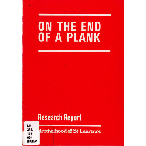 On the end of a plank : report of a survey of a group of unemployed people in Frankston : interim report 