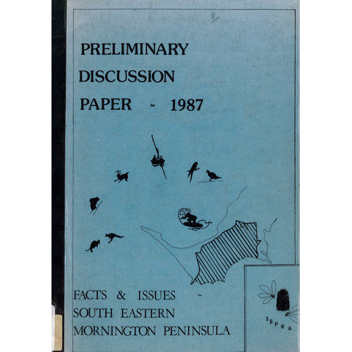 Preliminary discussion paper for a local conservation strategy for the South Eastern Mornington Peninsula, Victoria 