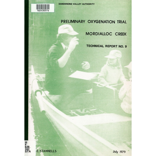 Preliminary oxygenation trial, Mordialloc Creek estuary 