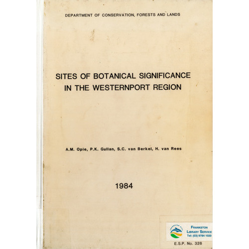 Sites of botanical significance in the Western Port region 