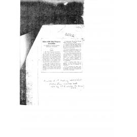 Minutes of first meeting of the Mt. Eliza Progress Association, 6th July 1925