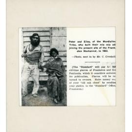 Peter and Eliza of Mordialloc Tribe 