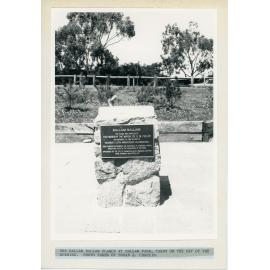 The Ballam Ballam plaque at Ballam Park 