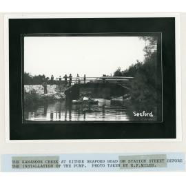 Kananook Creek before installation of pump, circa 1930's 