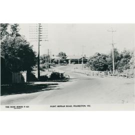 Point Nepean Road, Frankston showing the Mile Bridge. 