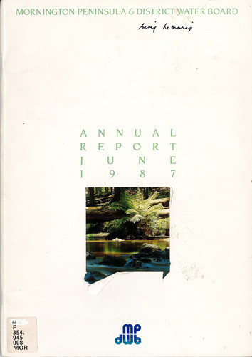 Annual report, June 1987 