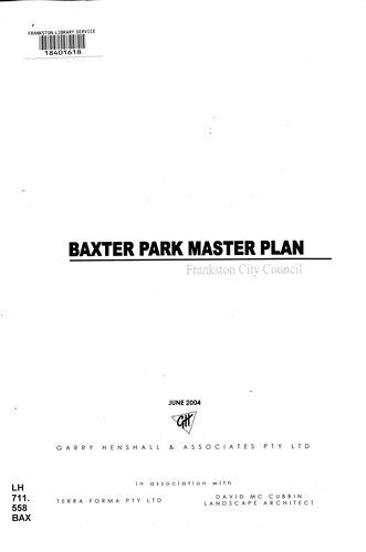 Baxter Park master plan 
