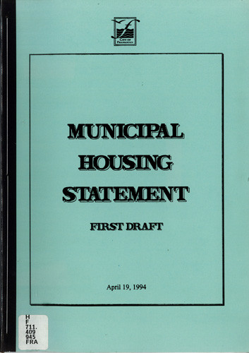 City of Frankston submission : Municipal housing statement (draft) : ministerial directions for planning 