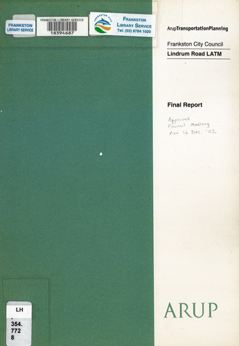 Lindrum Road LATM : final report 