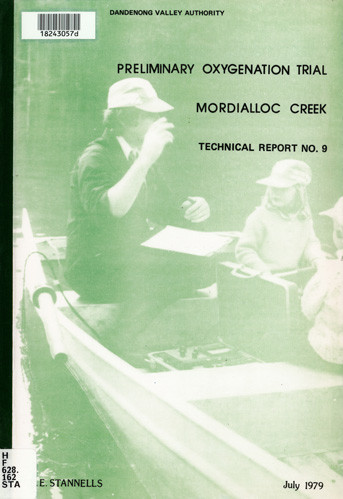 Preliminary oxygenation trial, Mordialloc Creek estuary 